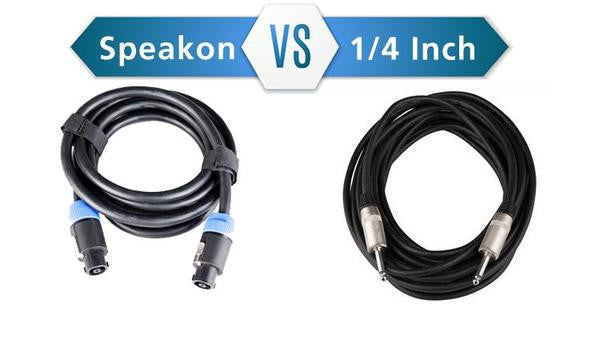 Speakon and 1/4" speaker cables