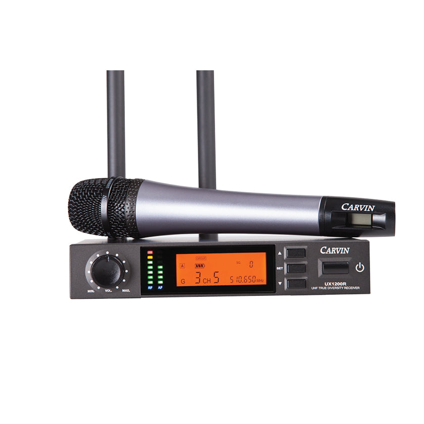 carvin ux1200mc hand held wireless microphone