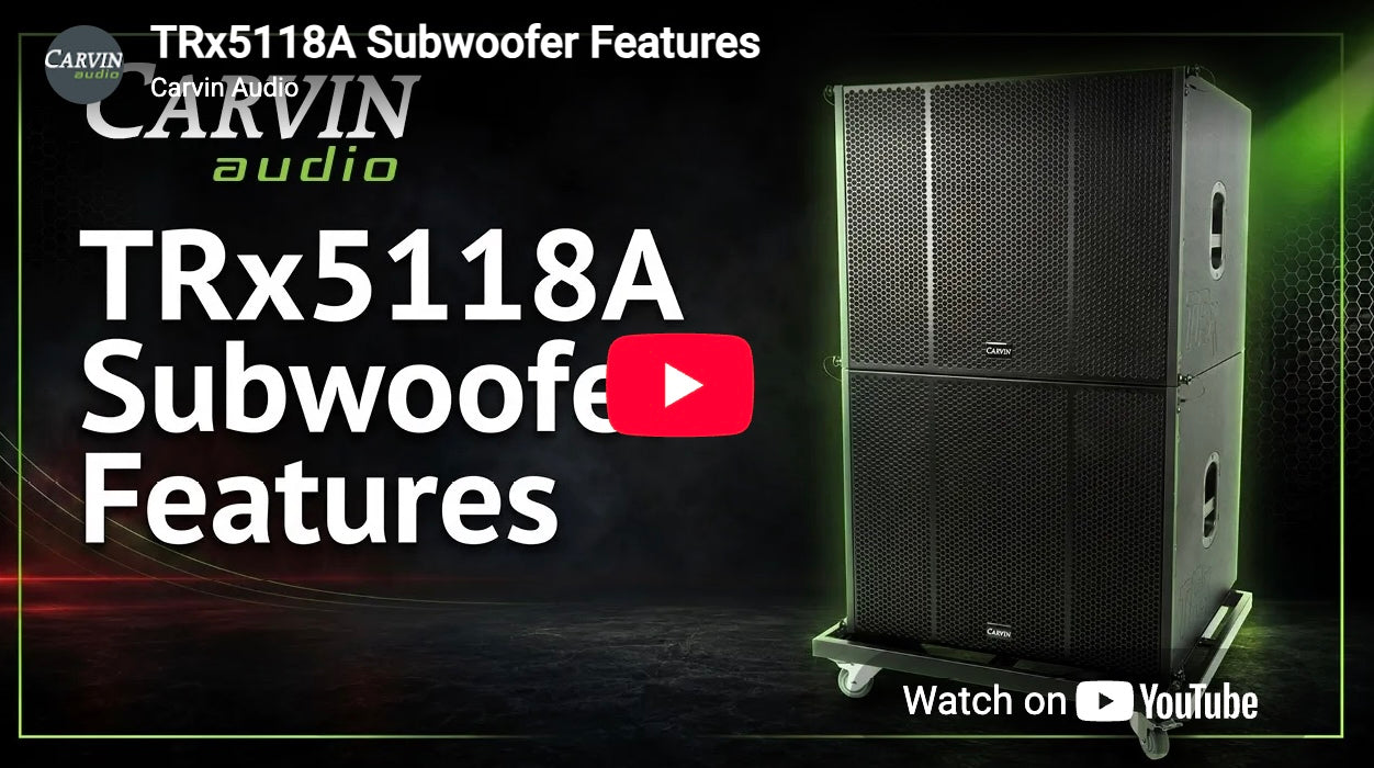 TRx5118A Subwoofer Features Video