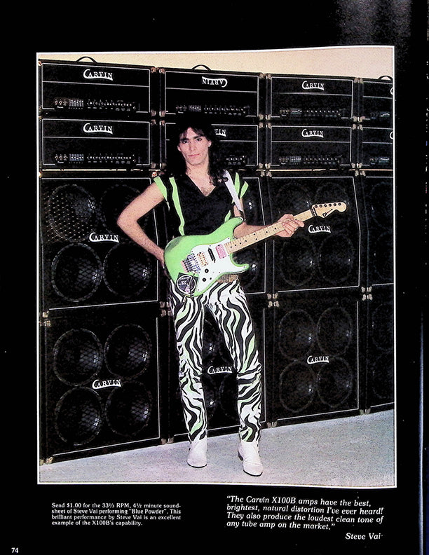 1987 Steve Vai X-Amp Endorsement