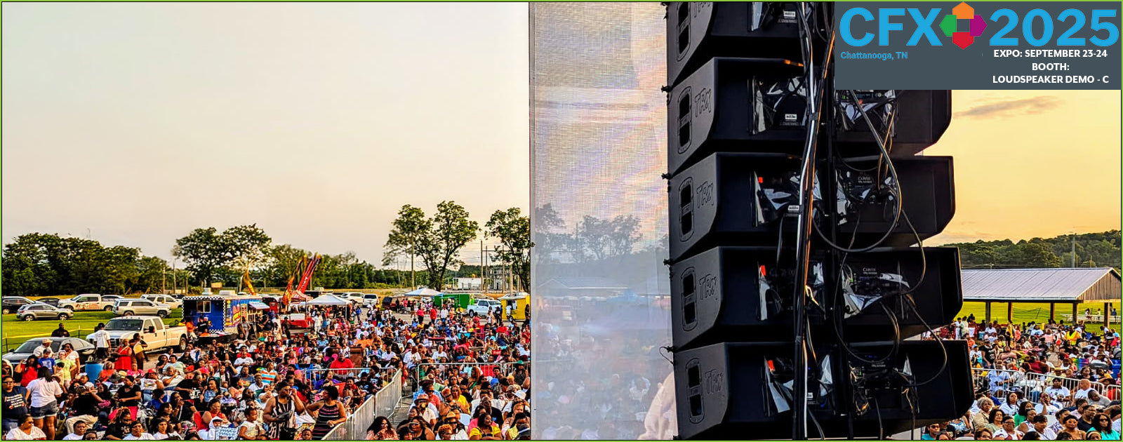 carvin line array flown for american idol concert