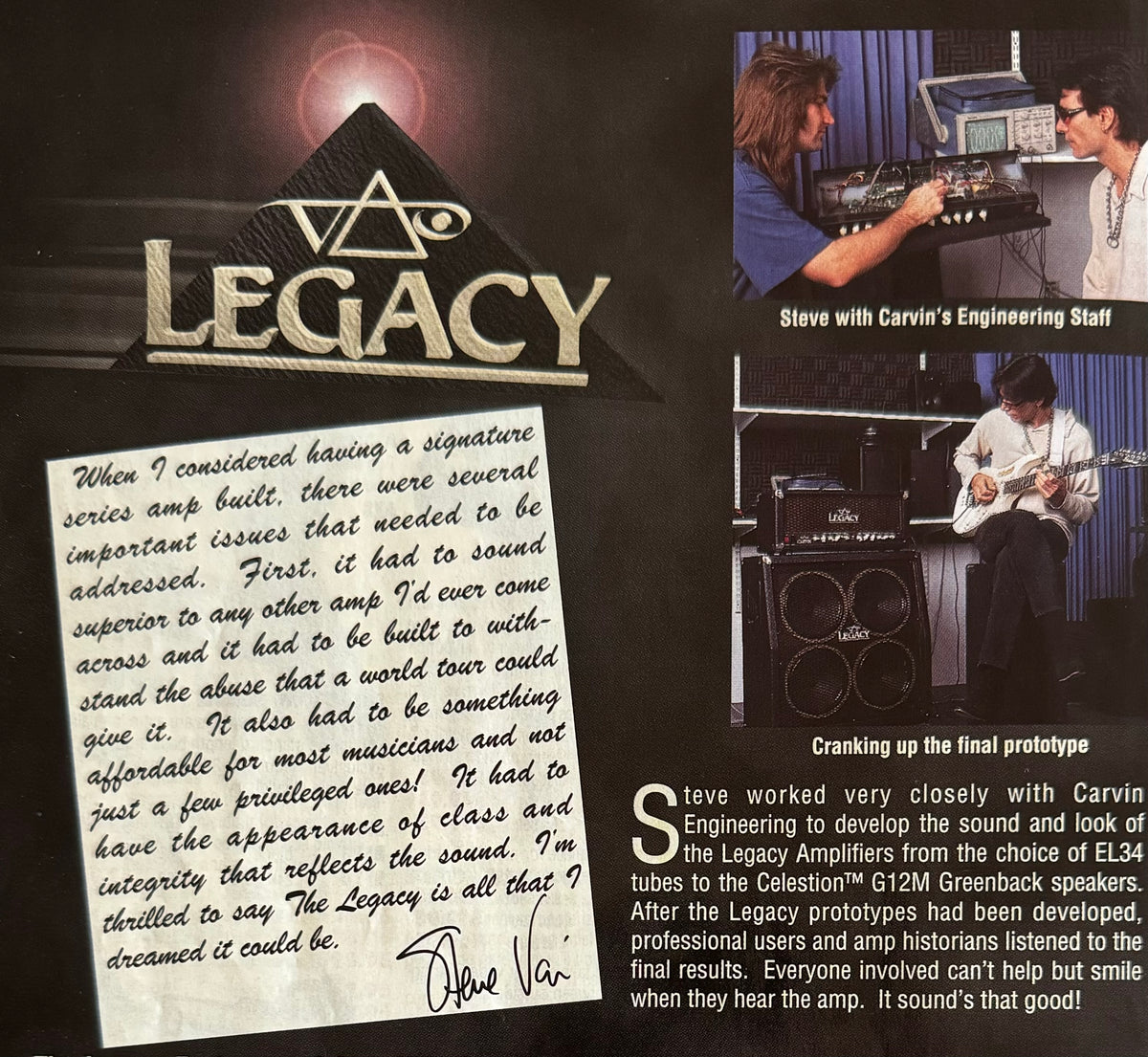 1999 Steve Vai Legacy Story