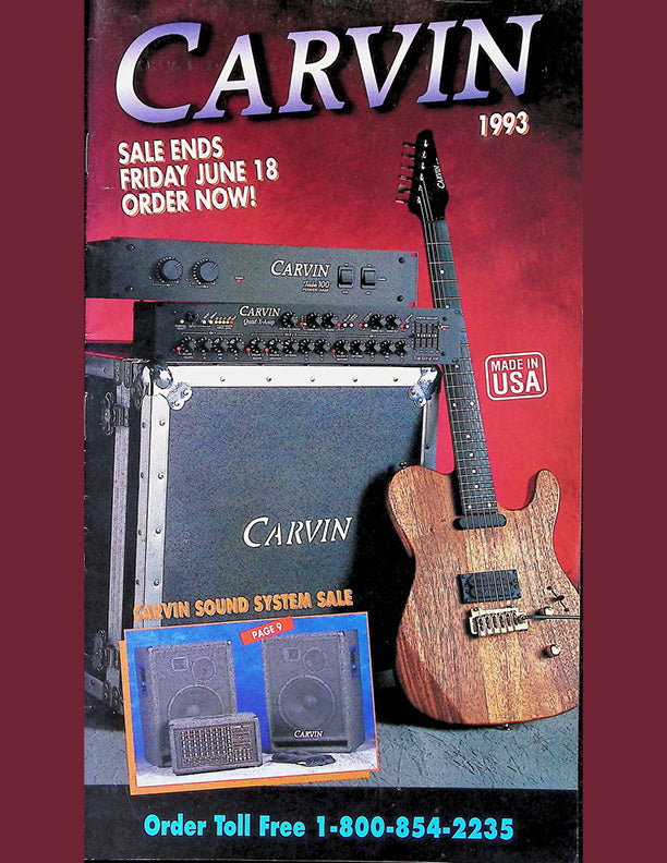 Carvin Catalog Cover 1993