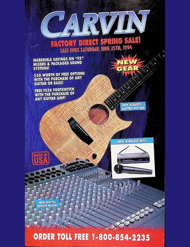 Carvin Catalog Cover 1994