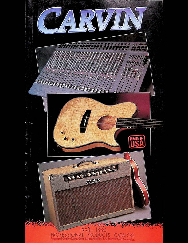 Carvin Catalog Cover 1995