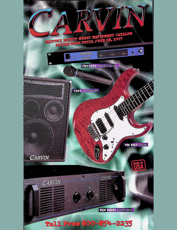 Carvin Catalog Cover 1997