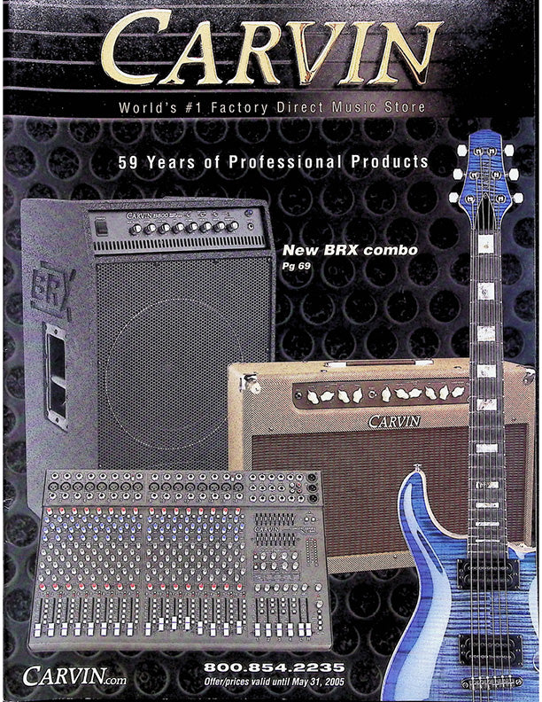 Carvin Catalog Cover 2005