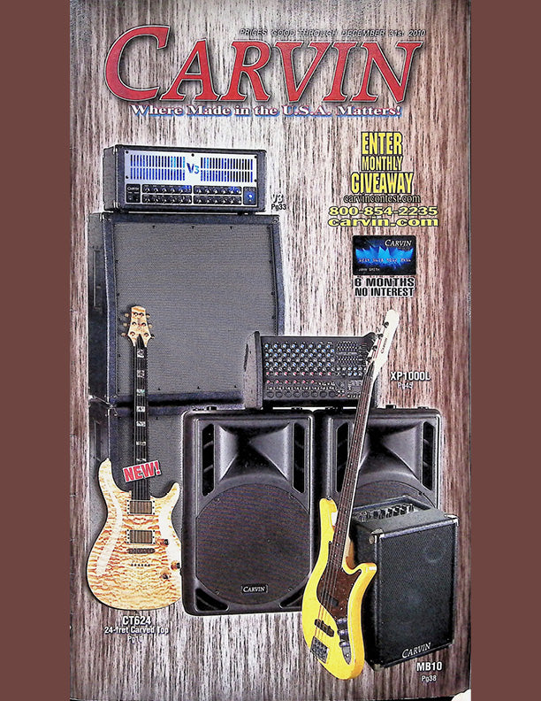 Carvin Catalog Cover 2010