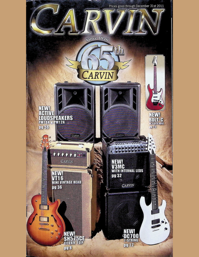 Carvin Catalog Cover 2011