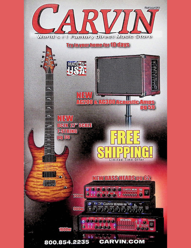 Carvin Catalog Cover 2014