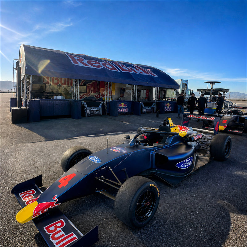 carvin trc400a deployed at red bull's driver seat event in las vegas, nevada