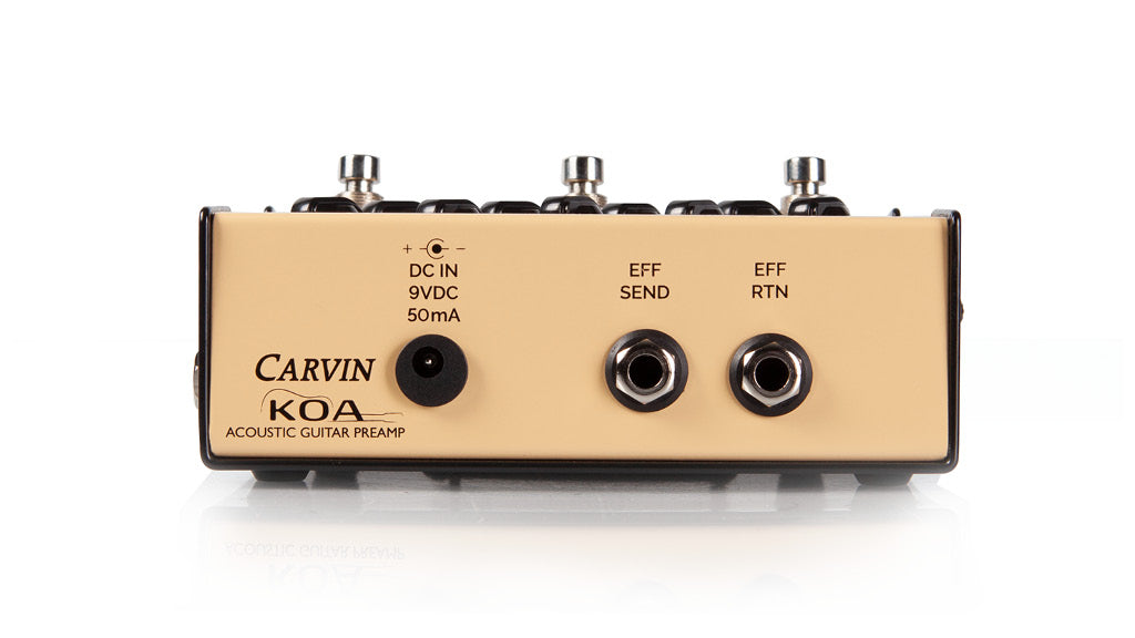Carvin KOA Acoustic Guitar Preamp with DI and Tuner outputs.