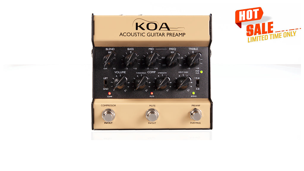 analog guitar preamp pedal KOA Acoustic Guitar Preamp