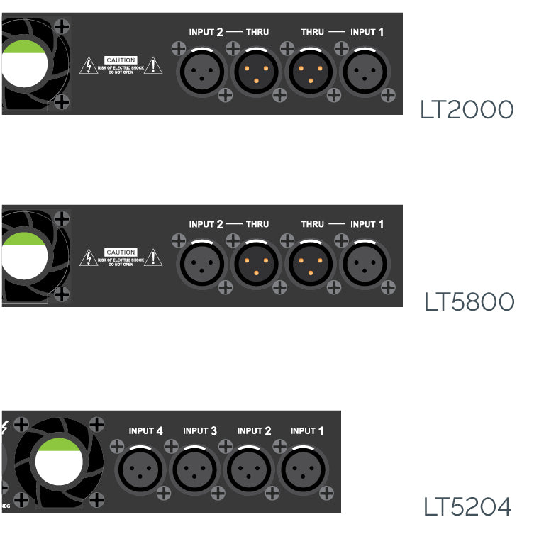 Carvin LT Series Power Amps  XLR Inputs