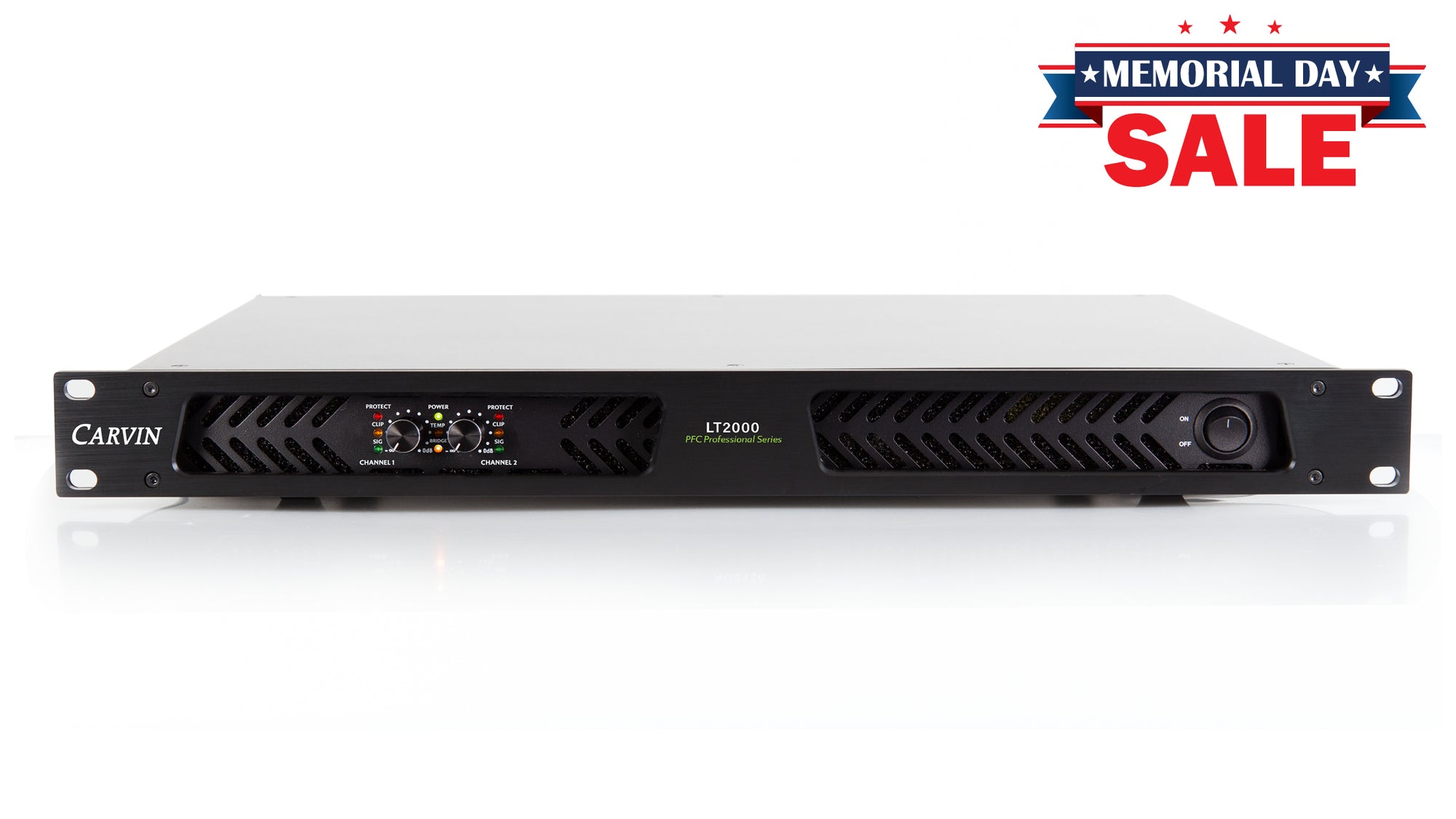 carvin LT2000 2000w 1U stereo power amp