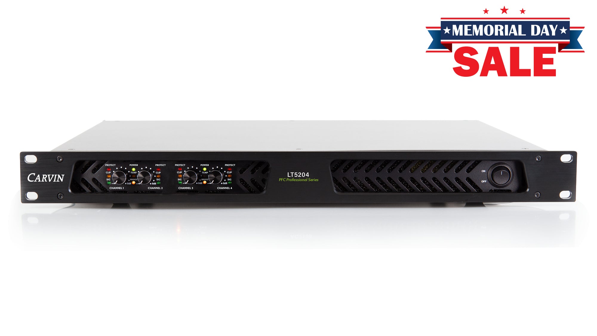 carvin LT5204 5150w 1U 4 channel power amp