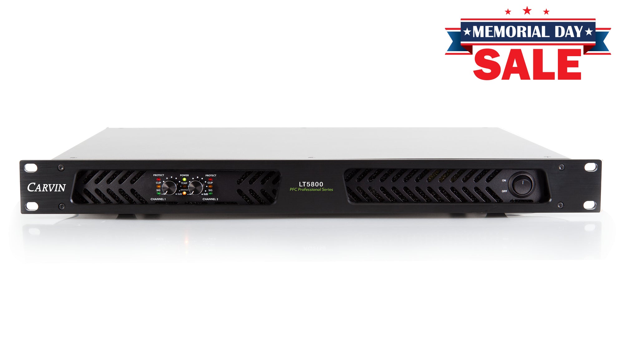 carvin LT5800 5800w 1U stereo power amp