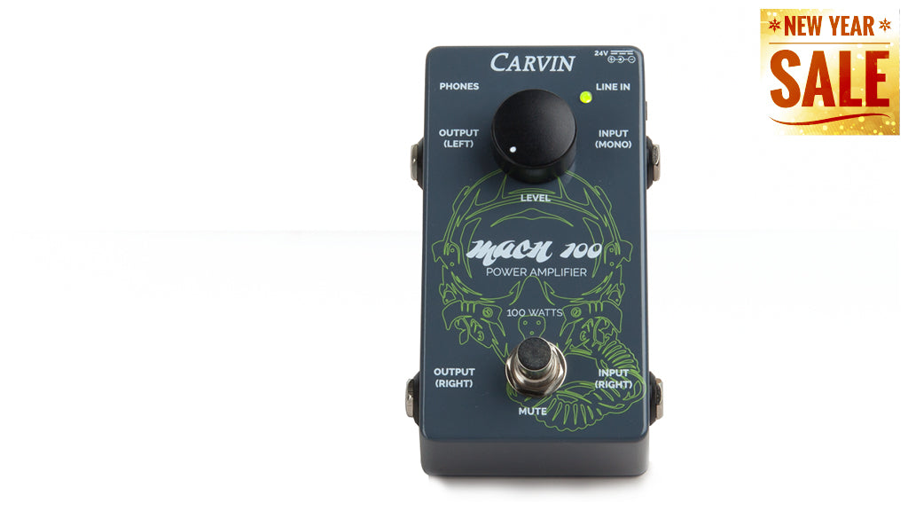 carvin mach100 100w stereo guitar power amp pedal 