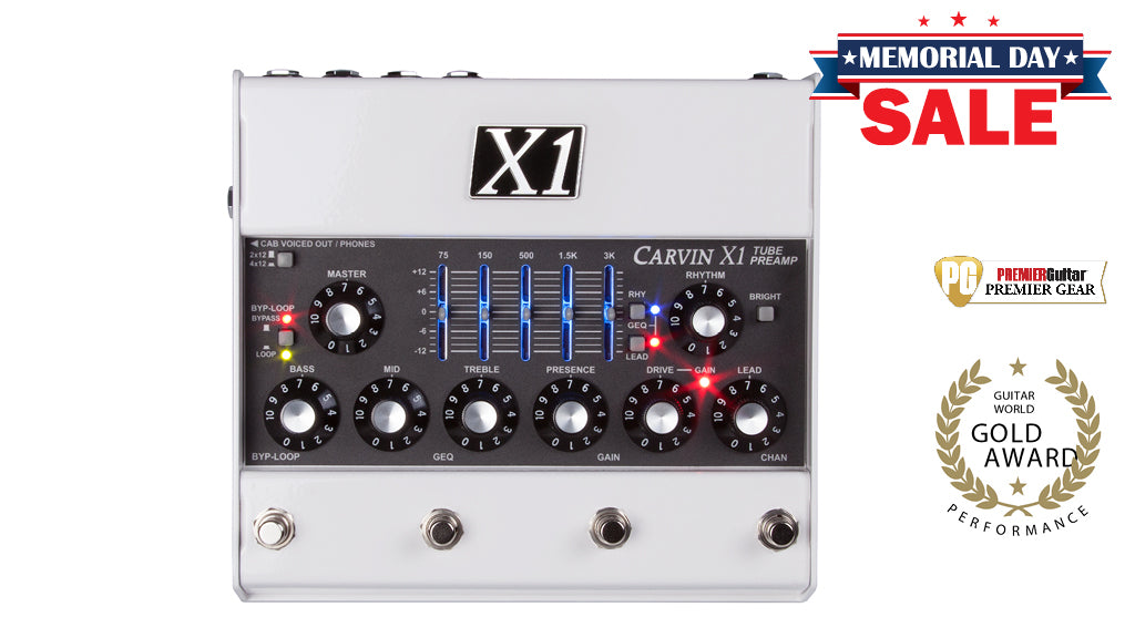 X1 All Tube Preamp Pedal with 12Ax7 Tubes