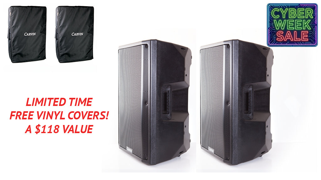 QXSYS15A - 2000W 15-Inch Active Loudspeaker Sound System Package
