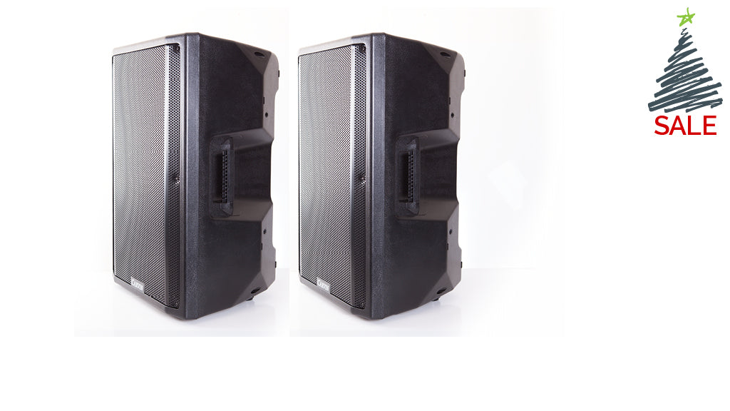 QXSYS15A - 2000W 15-Inch Active Loudspeaker Sound System Package