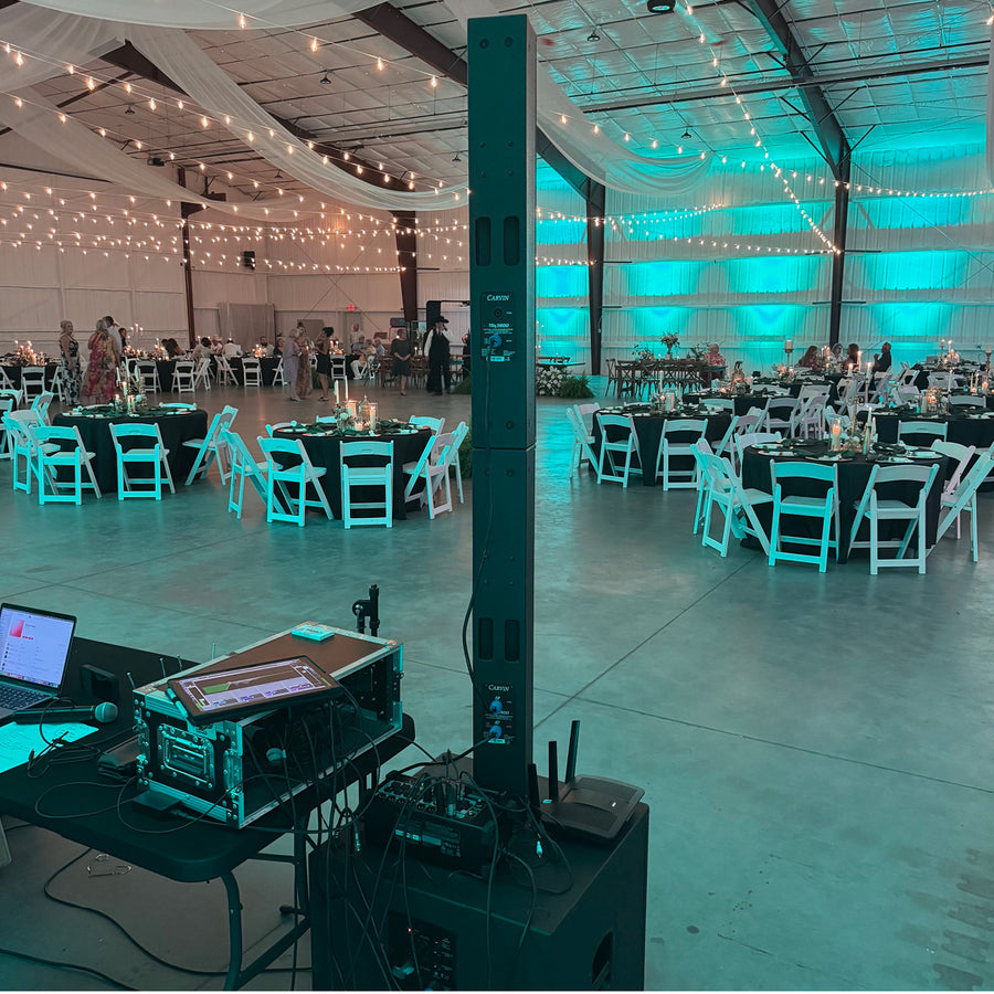 carvin trc column array series in use