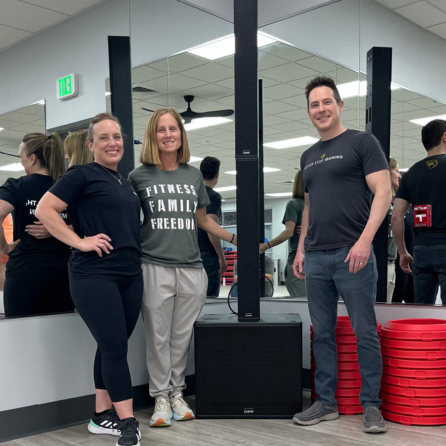 carvin trc column array series in use