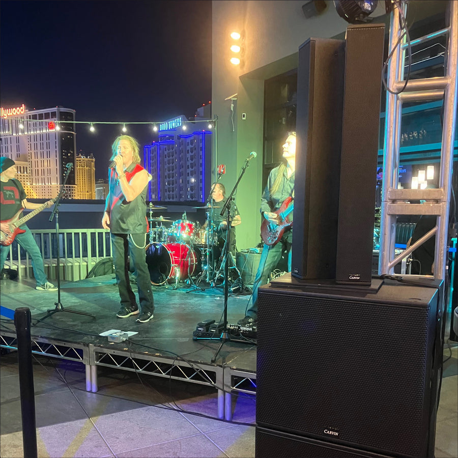 carvin trc column array series in use