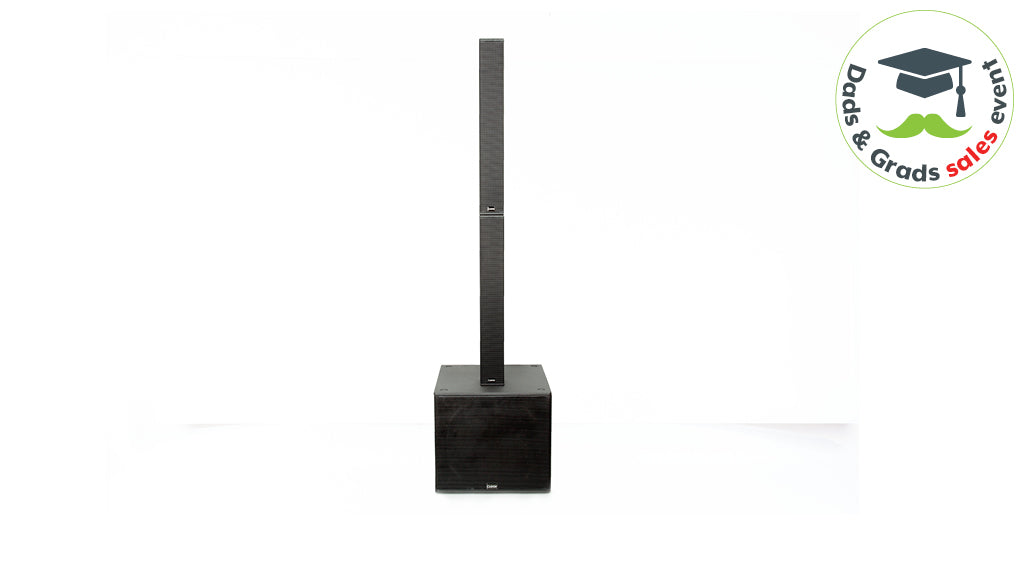 2000W active column array sound system with 18-inch subwoofer