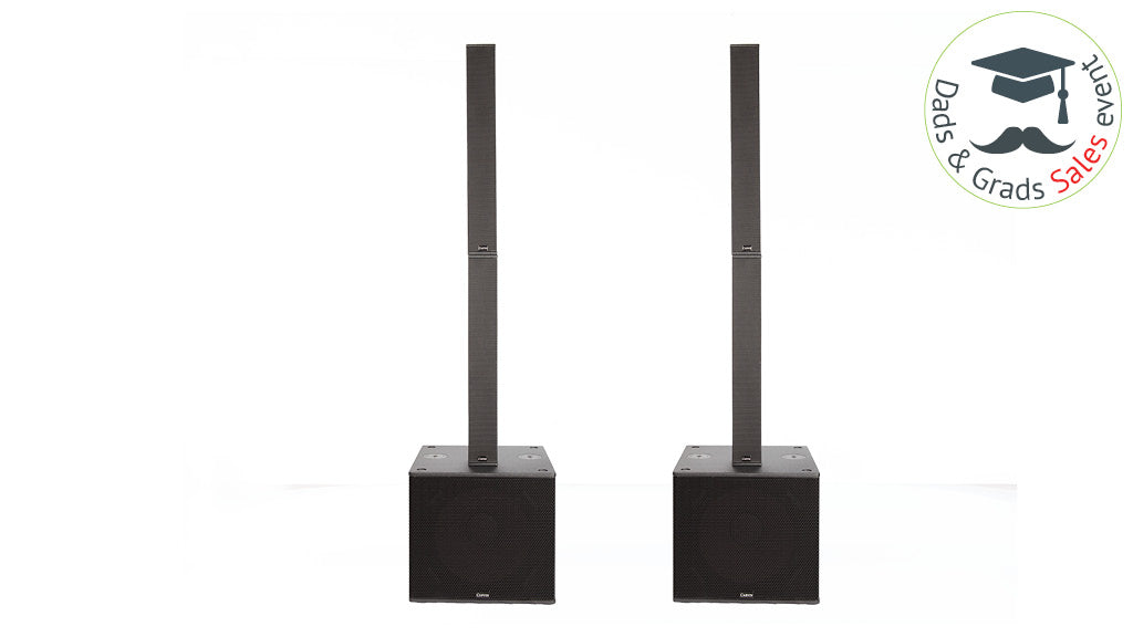 4000W active column array sound system with 18-inch subwoofer