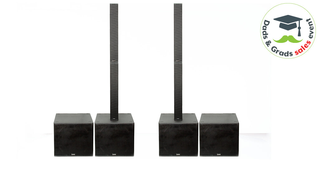 8000W active column array sound system with 18-inch subwoofer