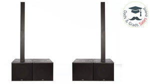 8000W active column array sound system with 18-inch subwoofer