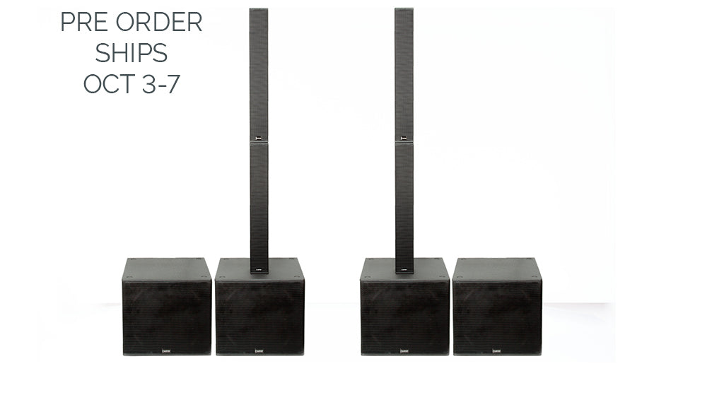 trc600a 8000w active column array system with 18-inch subwoofer