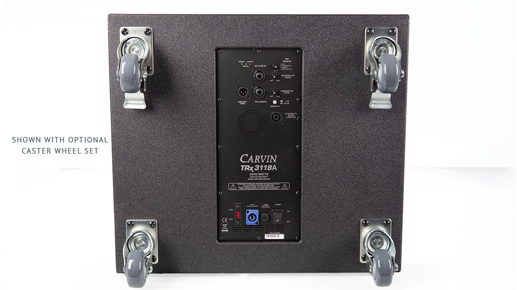 Carvin TRx3118A active subwoofer used in the TRC Series Sound Systems Systems