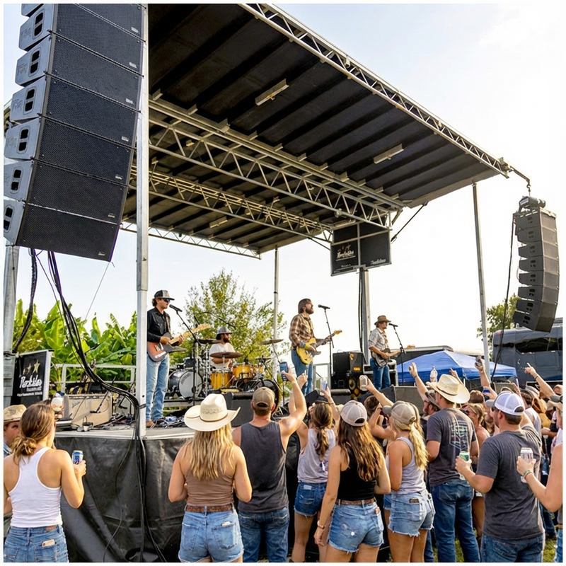 trx5000 series line array outdoor concert