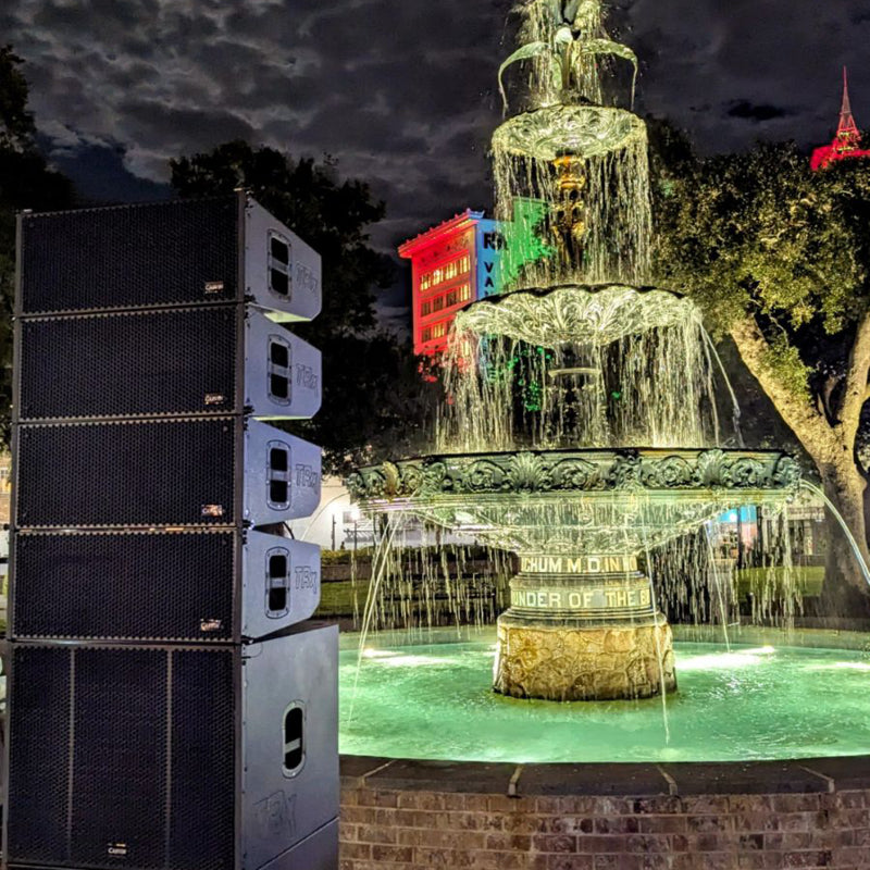 trx5000 series line array deployed for live show