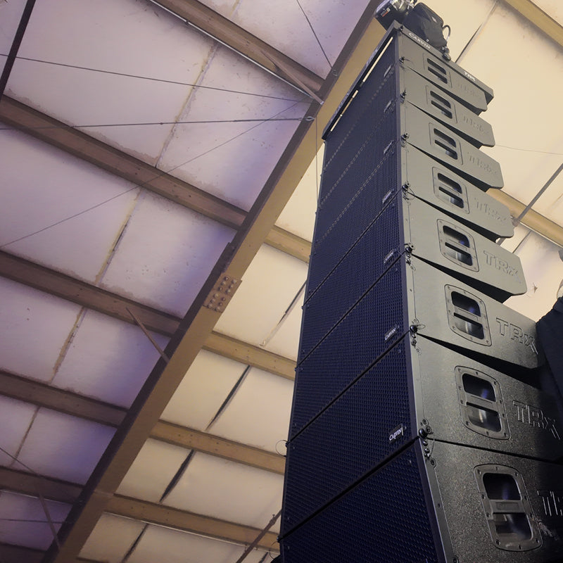 trx5000 series line array deployed for live show