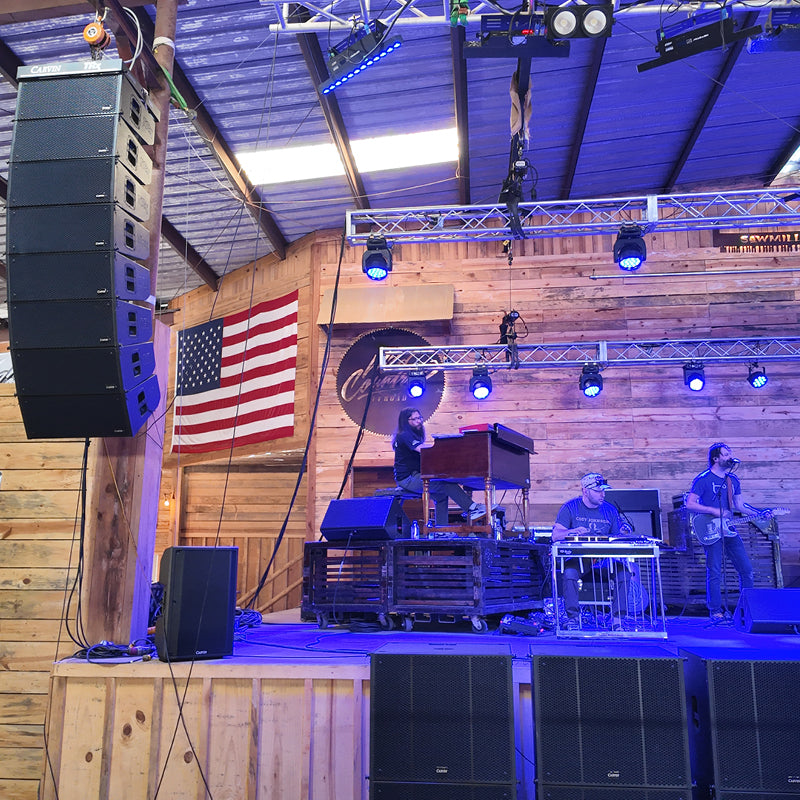 trx5000 series line array deployed for live show