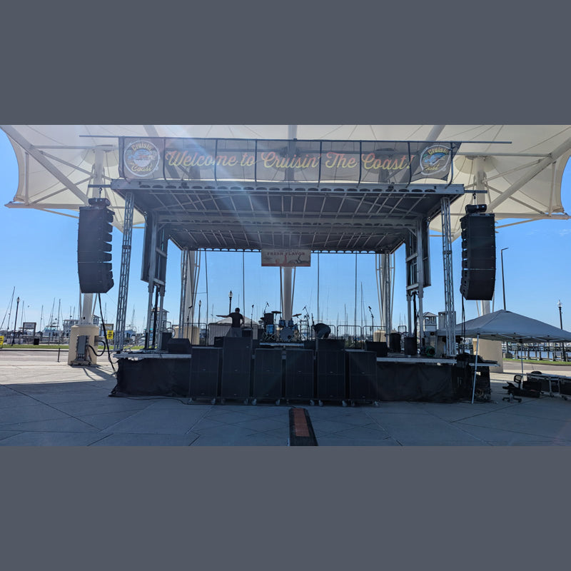 trx5000 series line array deployed for live show