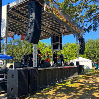 trx5000 series line array deployed for live show