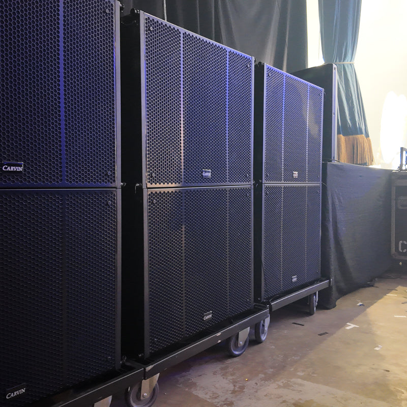 trx3118a 18-inch active subwoofer at live show