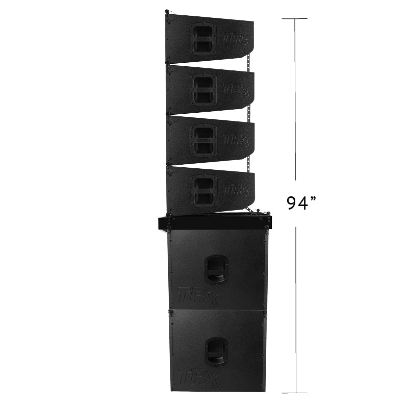 trx5118af subwoofers with ground stacked line array tops