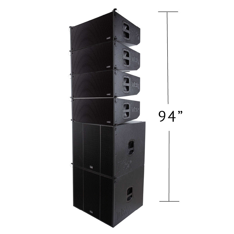 trx5210an line array in ground stack configuration