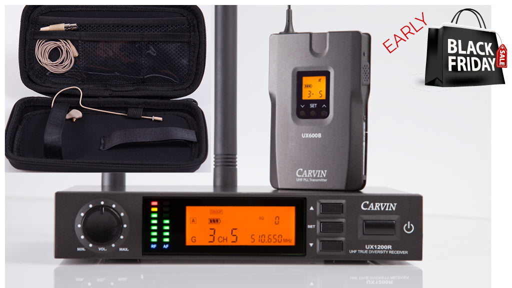 ux1200bp1t wireless headset mic