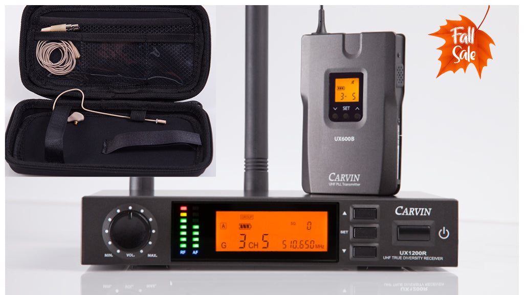 ux1200bp1t wireless headset mic system