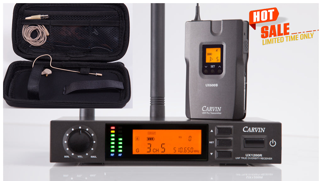carvin wireless over ear headset system