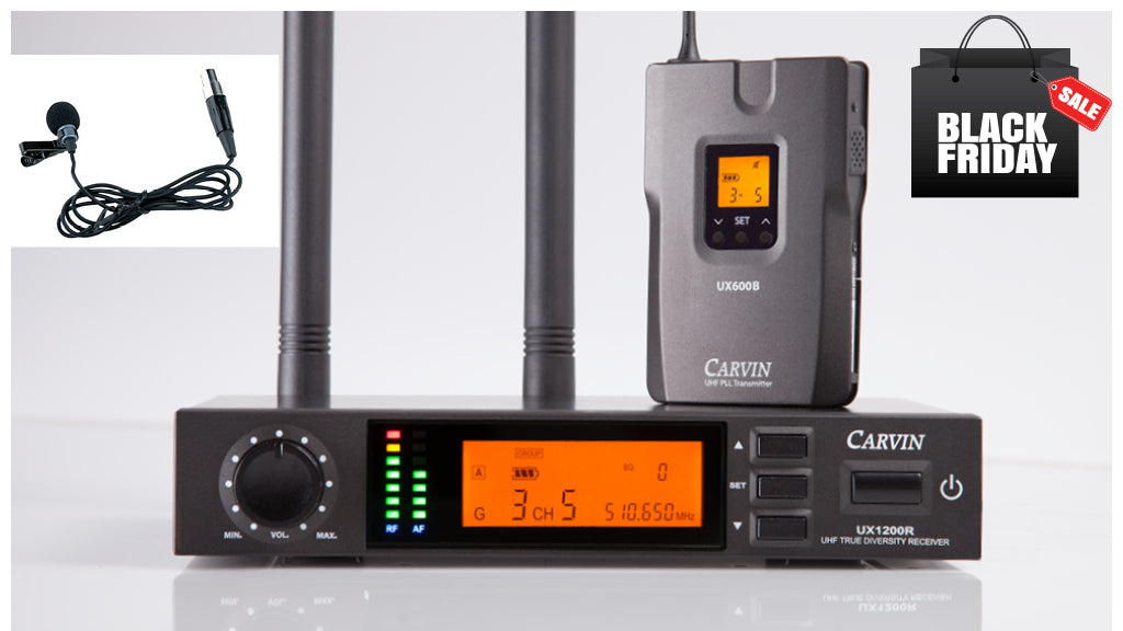 carvin wireless lapel microphone system
