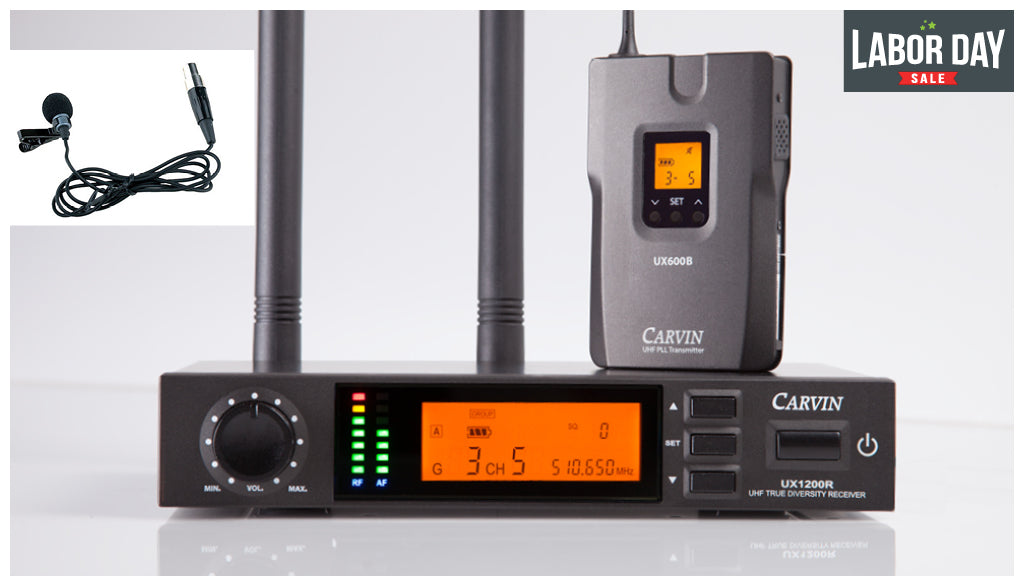 wireless lapel microphone system 
