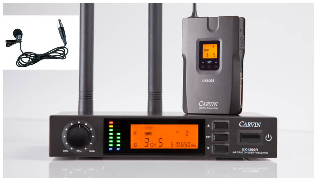 ux1200lp1 wireless lapel system