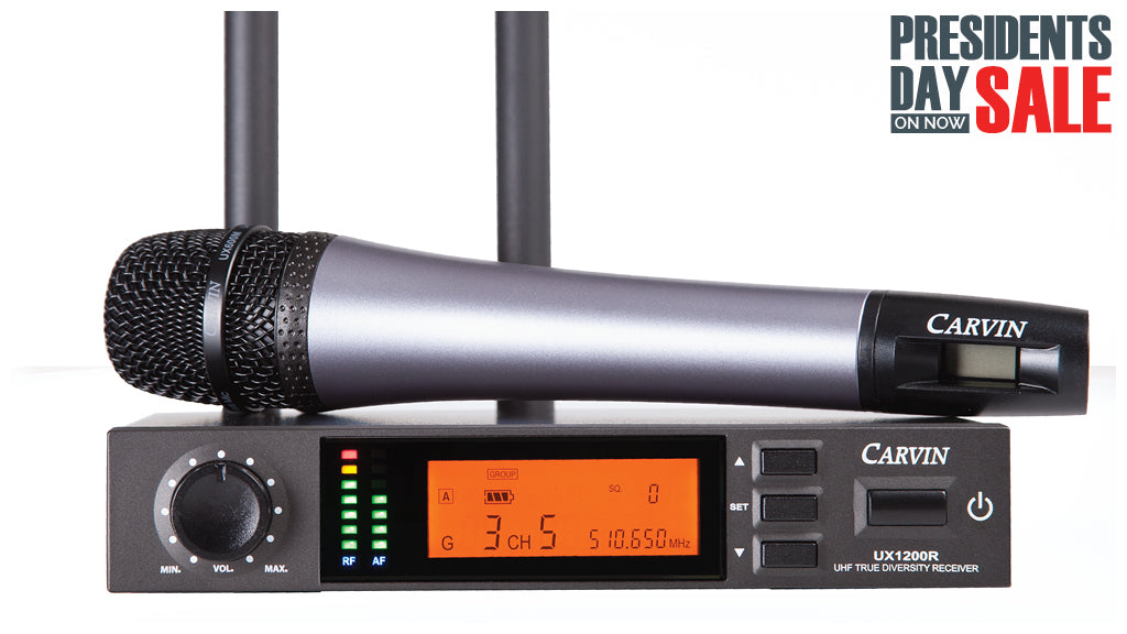 carvin wireless handheld microphone system